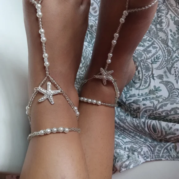 A Beach foot sandals starfish - Picture 3 of 3